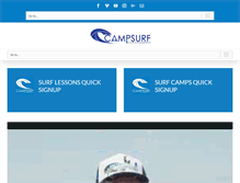 Tablet Screenshot of campsurf.com